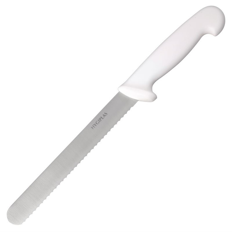 Cuchillo de pan blanco hoja de 20,5 cm - Hygiplas - Fourniresto