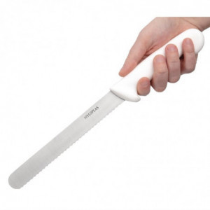 Cuchillo de pan blanco hoja de 20,5 cm - Hygiplas - Fourniresto