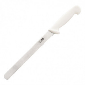 Cuchillo para cortar blanco con hoja dentada de 25,5 cm - Hygiplas - Fourniresto