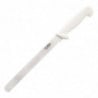 White Serrated Blade Slicing Knife 25.5 cm - Hygiplas - Fourniresto