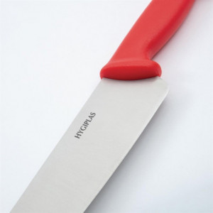 Cuchillo de Cocinero Rojo Hoja 25,5 cm - Hygiplas - Fourniresto