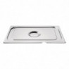 Stainless Steel Lid Gn 1/3 With Notch - Vogue - Fourniresto