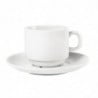 Tasse Empilable Blanche Whiteware 200 Ml Ø 80 Mm - Lote De 12 - Olympia - Fourniresto