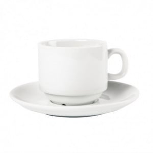 Tasse Empilable Blanche Whiteware 200 Ml Ø 80 Mm - Lote De 12 - Olympia - Fourniresto