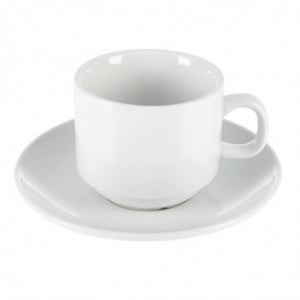 Tasse Empilable Blanche Whiteware 200 Ml Ø 80 Mm - Lote De 12 - Olympia - Fourniresto