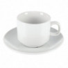 Tasse À Thé Empilable Blanche Whiteware 200 Ml Ø 80 Mm - Lote De 12 - Olympia - Fourniresto Tasse À Thé Empilable Blanche Whiteware 200 Ml Ø 80 Mm - Lote De 12 - Olympia - Fourniresto