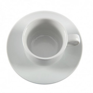 Tasse À Thé Empilable Blanche Whiteware 200 Ml Ø 80 Mm - Lote De 12 - Olympia - Fourniresto