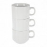 Tasse À Thé Empilable Blanche Whiteware 200 Ml Ø 80 Mm - Lote De 12 - Olympia - Fourniresto Tasse À Thé Empilable Blanche Whiteware 200 Ml Ø 80 Mm - Lote De 12 - Olympia - Fourniresto