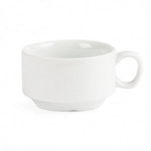 Taza Apilable para Espresso Blanca 85 Ml Ø 80 Mm - Lote De 12 - Olympia - Fourniresto