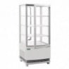 Vitrina Refrigerada Positiva Blanca 2 Puertas Curvadas 86 L - Polar