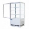 Vitrina Refrigerada Positiva Blanca 2 Puertas Curvadas 86 L - Polar
