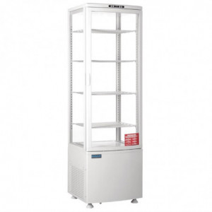 Vitrine Refrigerada Positiva Blanca Puerta Curvada 235 L - Polar