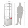 Vitrine Refrigerada Positiva Blanca Puerta Curvada 235 L - Polar