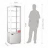 Positive White Curved Door Refrigerated Display 235 L - Polar
