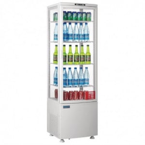 Positive White Curved Door Refrigerated Display 235 L - Polar