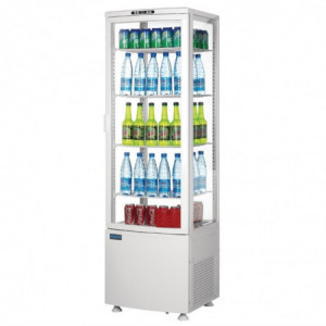 Vitrine Refrigerada Positiva Blanca Puerta Curvada 235 L - Polar