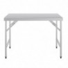 Mesa plegable de acero inoxidable 1200 mm - Vogue - Fourniresto