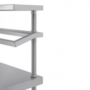 Stainless Steel Preparation Table With GN 1200 X 600 Mm Tray Support - Vogue - Fourniresto