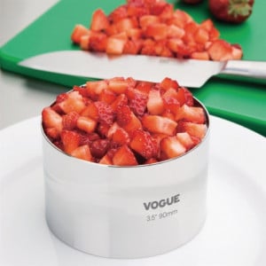 Círculo de mousse de acero inoxidable Ø 90 mm H 60 mm - Vogue - Fourniresto