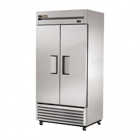 Armario refrigerado positivo de acero inoxidable y aluminio de 2 puertas 991 L - TRUE - Fourniresto