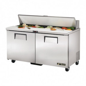 Stainless Steel Preparation Counter 2 Doors 439 L - TRUE - Fourniresto