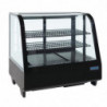 Vitrina refrigerada de mostrador negra 100 L - Polar - Fourniresto