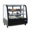 Vitrina refrigerada de mostrador negra 100 L - Polar - Fourniresto