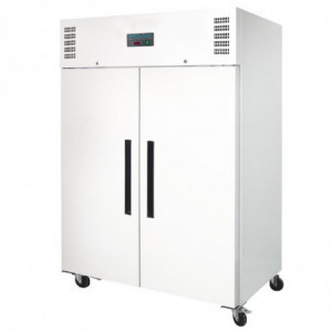 Armario refrigerado positivo blanco GN 2/1 de doble puerta 1200 L - Polar - Fourniresto