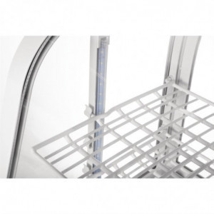 Vitrina Refrigerada de Mostrador Blanca - 2 Estantes - 100 L - Polar