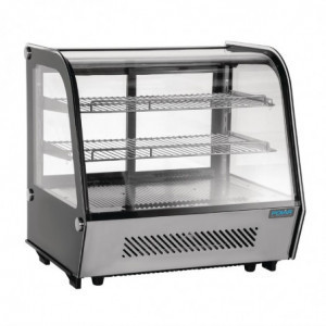 Vitrina refrigerada de mostrador negra 120 L - Polar - Fourniresto