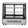 Vitrina refrigerada de mostrador negra 120 L - Polar - Fourniresto