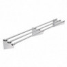 Estantería de pared tubular de acero inoxidable 1500 mm - Vogue - Fourniresto