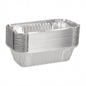 Gran bandeja rectangular de aluminio - Lote de 500 - Fiesta - Fourniresto