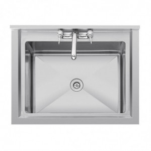 Evier Profond Avec Dosseret 100 L 770 X 600 Mm  - Vogue - Fourniresto