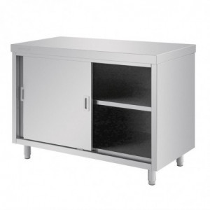 Stainless Steel Freestanding Cupboard 1200 x 600 mm - Vogue - Fourniresto