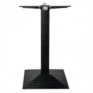 Pie de mesa cuadrado efecto escalera de hierro fundido 425 x 720 mm - Bolero - Fourniresto