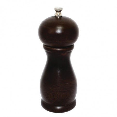 Salt and Pepper Mill Dark Wood 150 mm - Olympia - Fourniresto