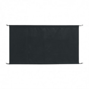 Black Canvas Barrier With Fixings - Bolero - Fourniresto