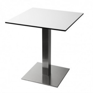 Pie de mesa cuadrado de acero inoxidable 720 x 430 mm - Bolero - Fourniresto