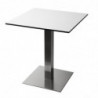 Pie de mesa cuadrado de acero inoxidable 720 x 430 mm - Bolero - Fourniresto