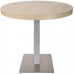 Pie de mesa cuadrado de acero inoxidable 720 x 430 mm - Bolero - Fourniresto