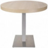 Pie de mesa cuadrado de acero inoxidable 720 x 430 mm - Bolero - Fourniresto