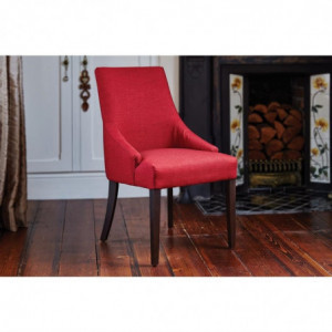 Silla de restaurante roja oscuro Finesse - Lote de 2 - Bolero - Fourniresto