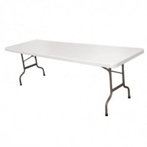 Mesa plegable central blanca 2430 mm - Bolero - Fourniresto