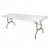 Mesa plegable central blanca 2430 mm - Bolero - Fourniresto