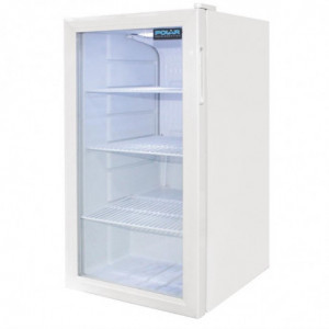 Vitrina refrigerada de mostrador blanca 1 puerta 88 L - Polar - Fourniresto