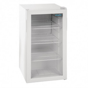 Vitrina refrigerada de mostrador blanca 1 puerta 88 L - Polar - Fourniresto