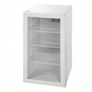 Vitrina refrigerada de mostrador blanca 1 puerta 88 L - Polar - Fourniresto