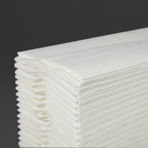 Toallas de Mano Plegado en C 2 Capas 160 Hojas - Lote de 15 - Jantex - Fourniresto