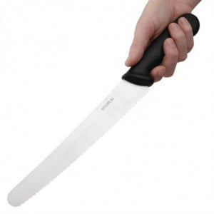 Cuchillo de repostería negro de 25 cm - Hygiplas - Fourniresto